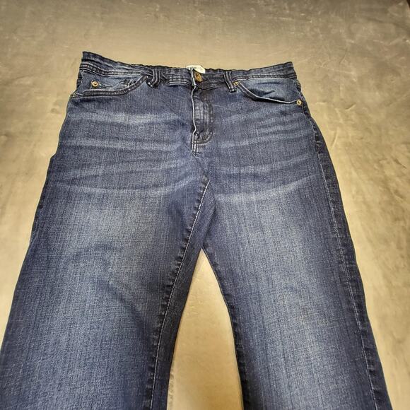 William Rast Jeans Mens 34x30 Blue Dean Slim Straight Stretch Denim Dark Wash - Picture 2 of 10